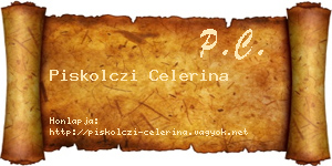 Piskolczi Celerina névjegykártya